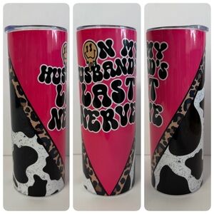 Cow and Leopard Print 20oz Skinny Tumbler